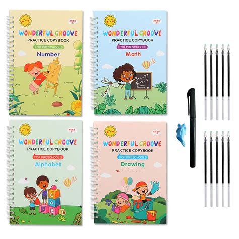 the grooved writing books|reusable grooved handwriting workbooks.